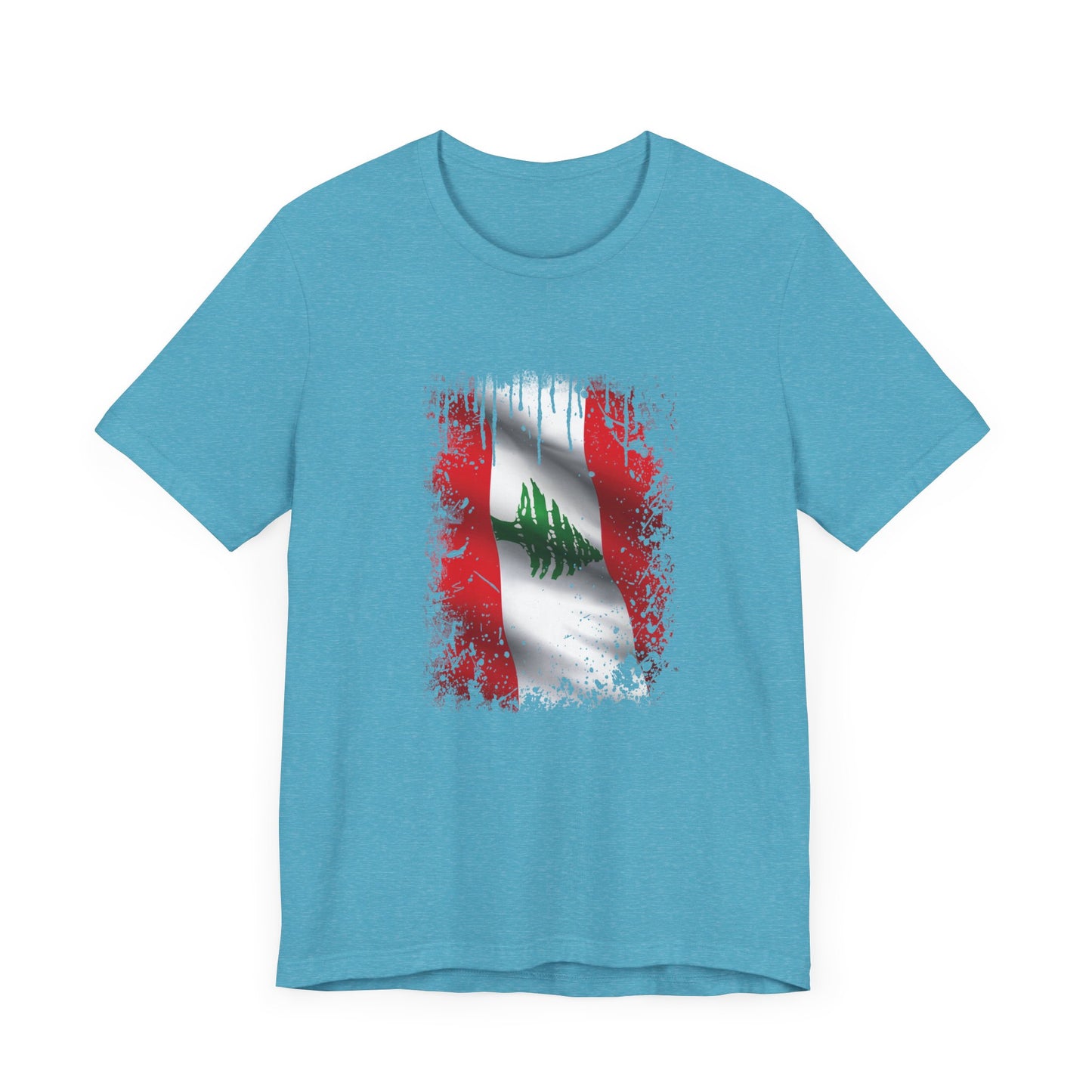 Timeless Resilience: Lebanon's Flag in Distressed Style