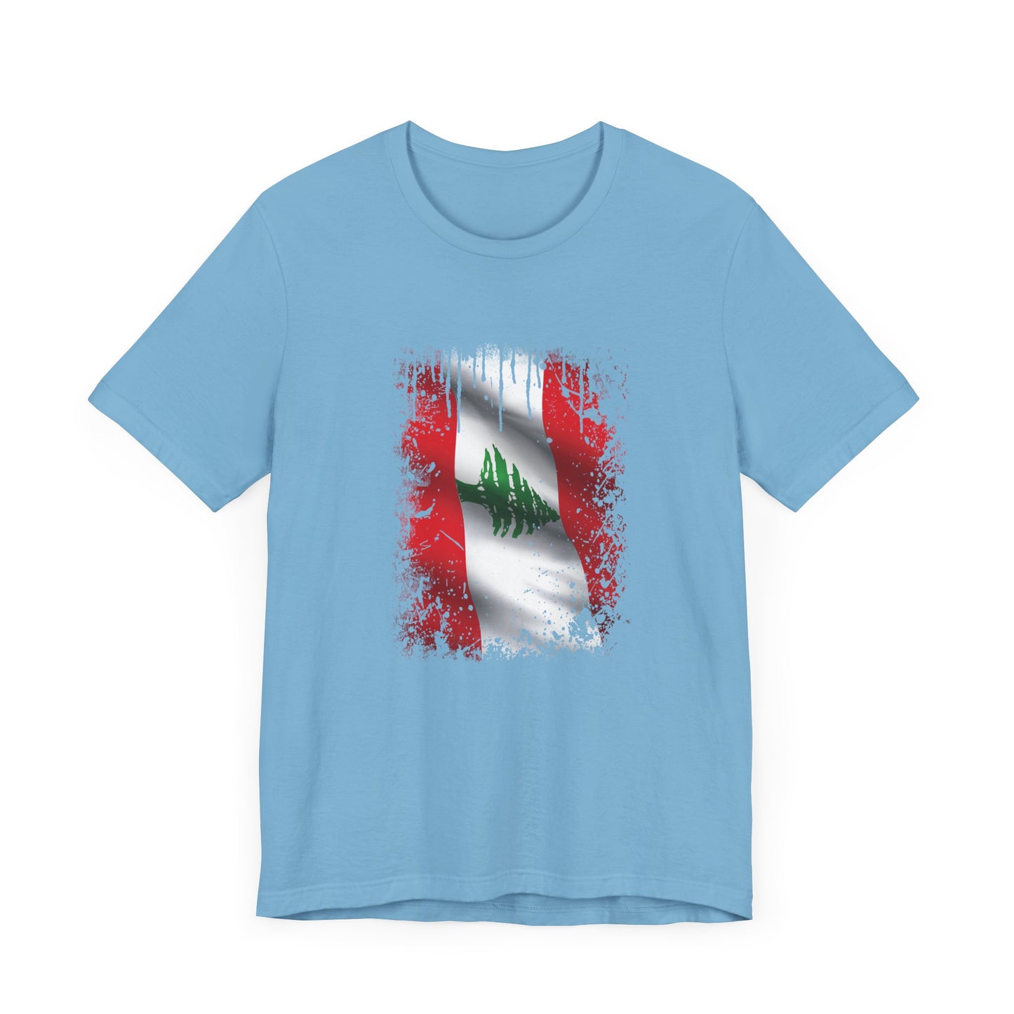 Timeless Resilience: Lebanon's Flag in Distressed Style