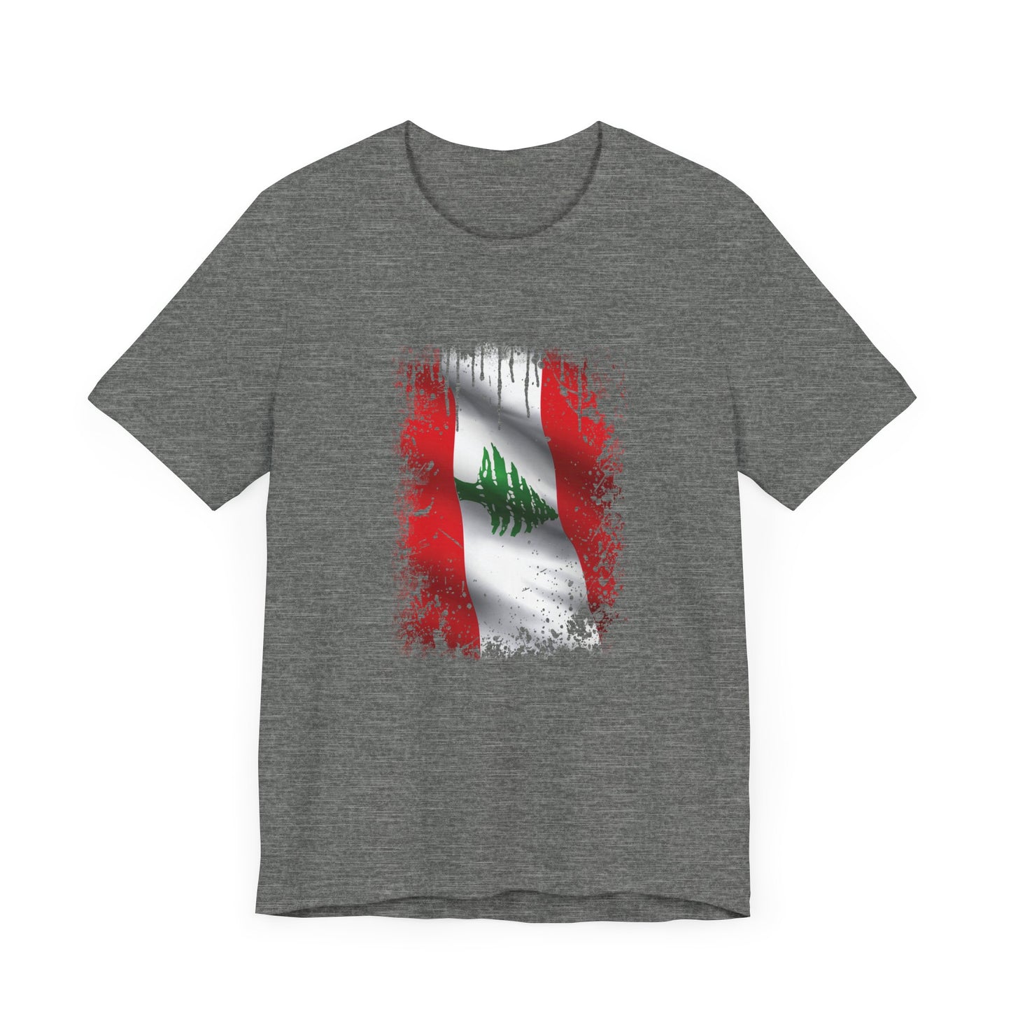 Timeless Resilience: Lebanon's Flag in Distressed Style