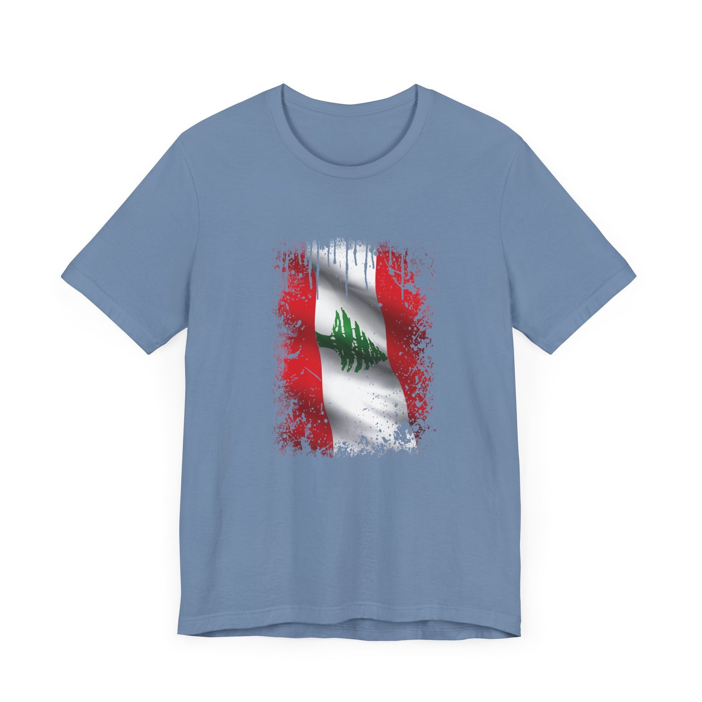 Timeless Resilience: Lebanon's Flag in Distressed Style