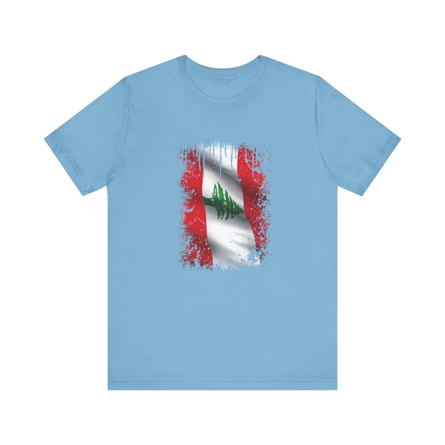 Timeless Resilience: Lebanon's Flag in Distressed Style