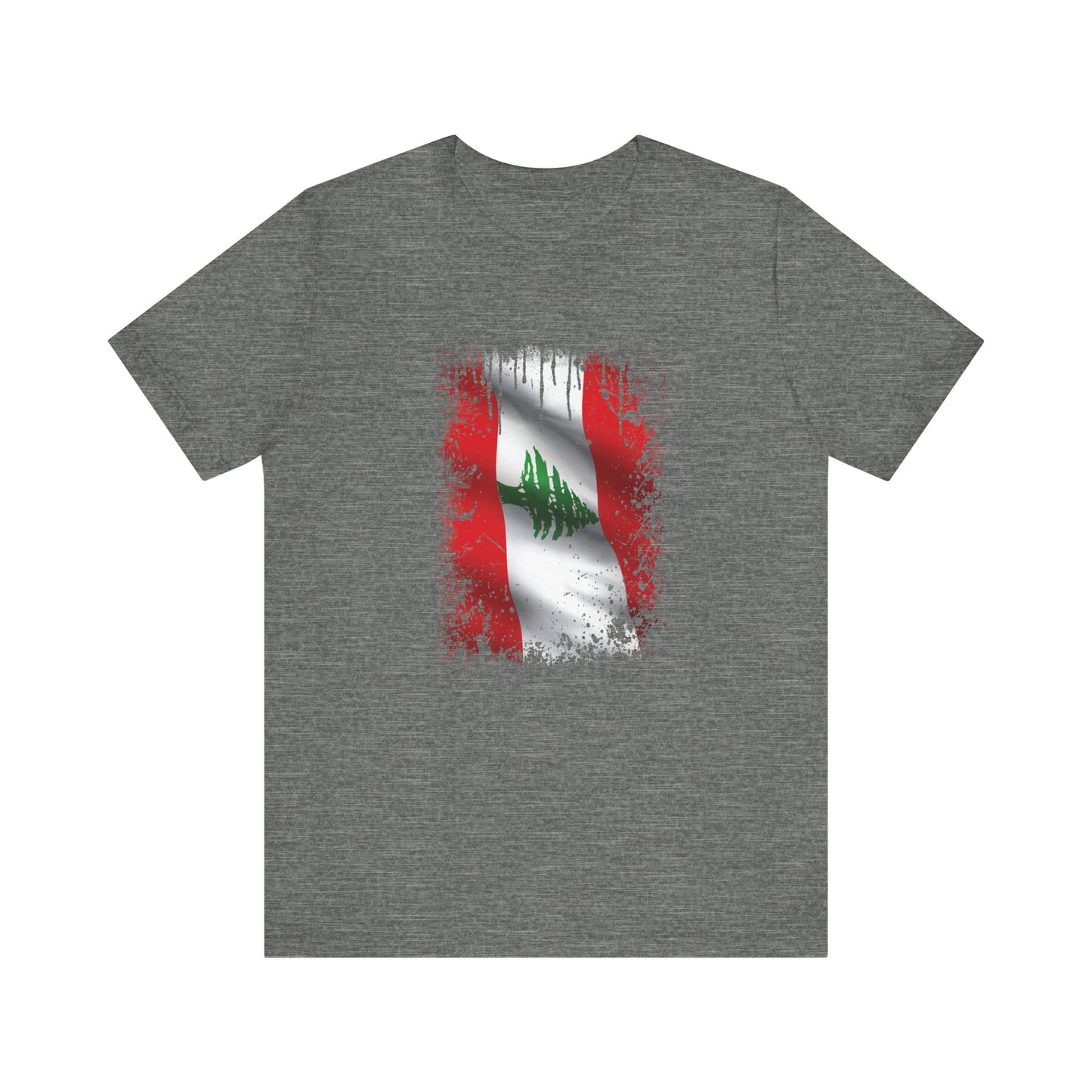 Timeless Resilience: Lebanon's Flag in Distressed Style