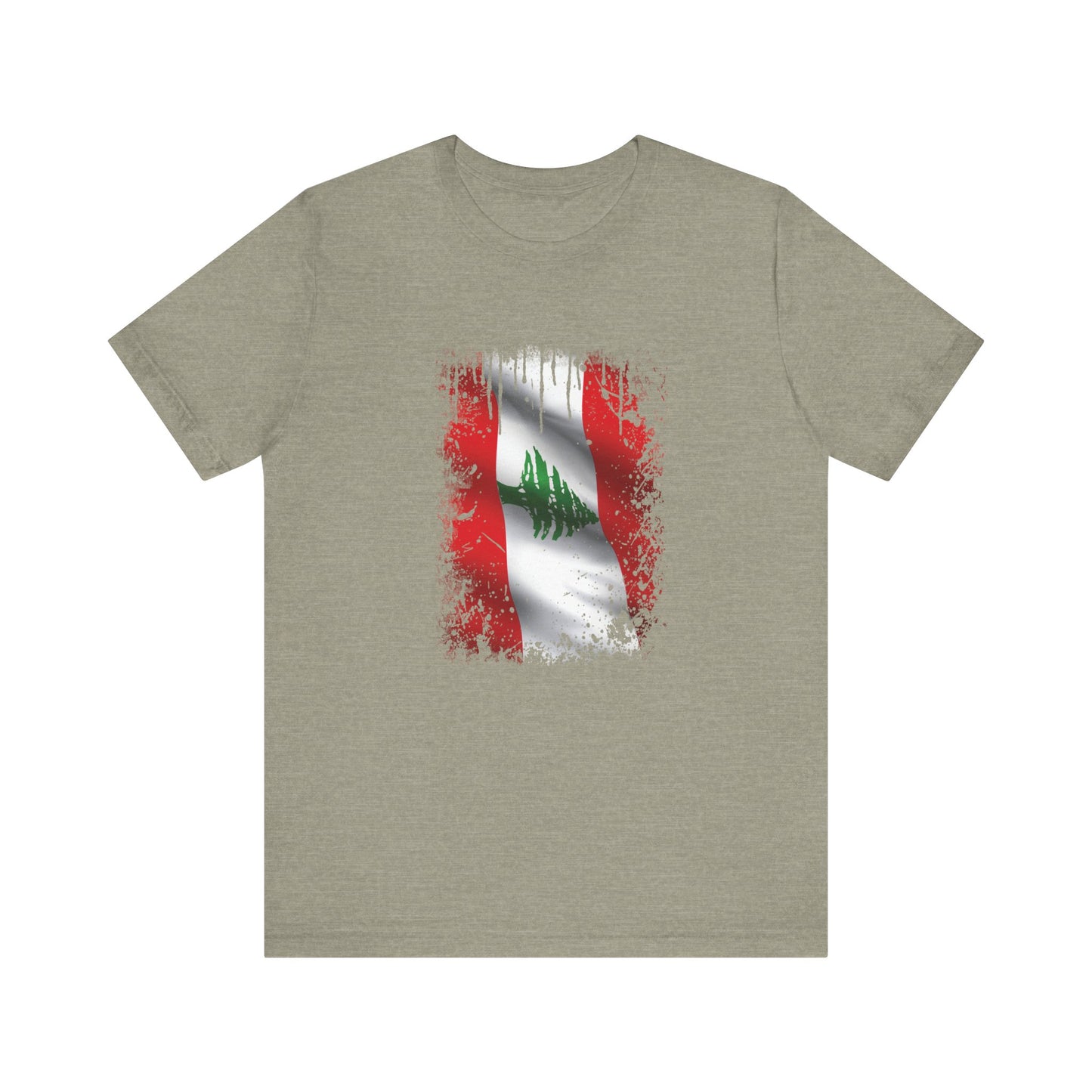 Timeless Resilience: Lebanon's Flag in Distressed Style