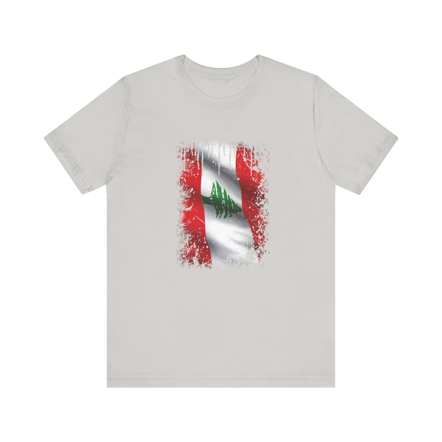 Timeless Resilience: Lebanon's Flag in Distressed Style